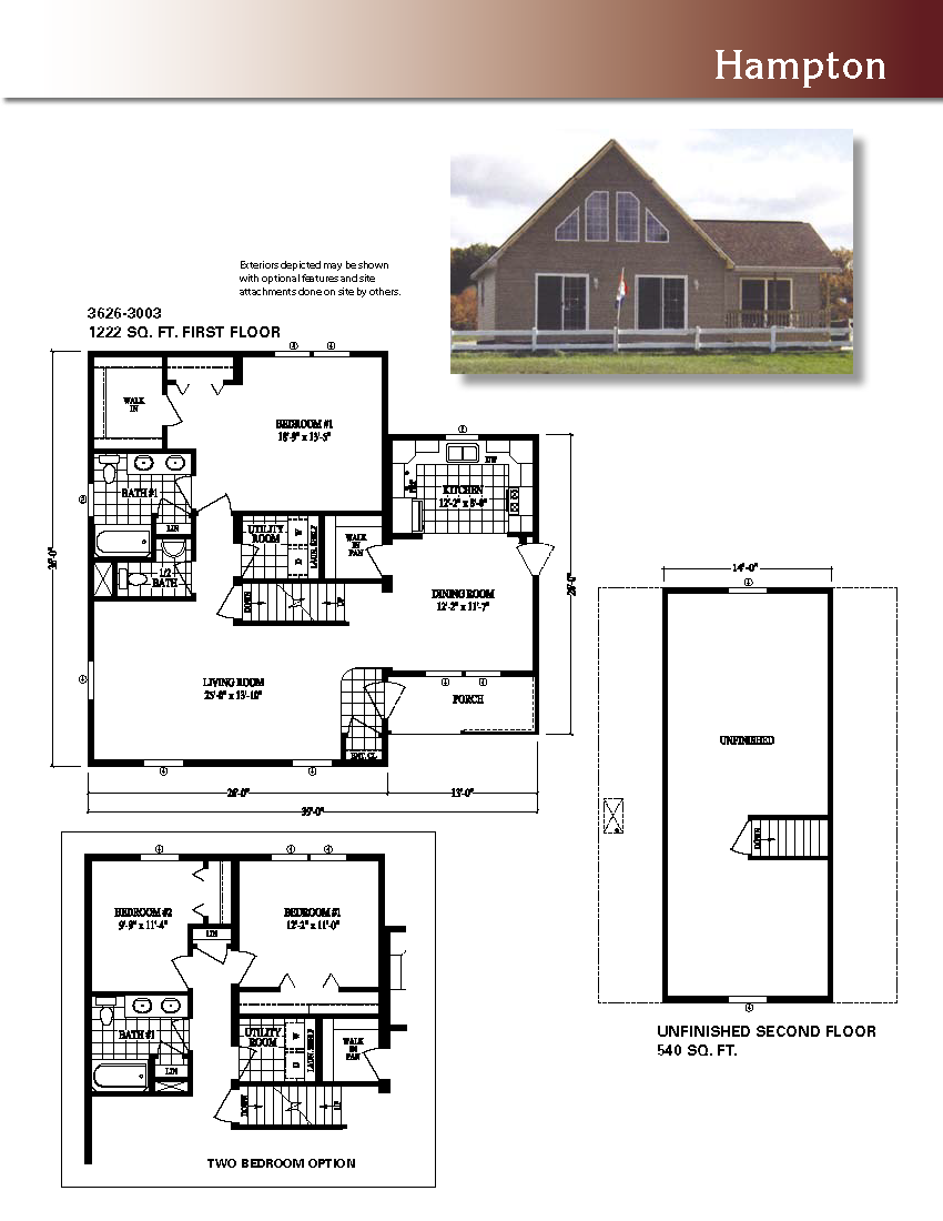 Oasis Homes Hampton 1.5 Story