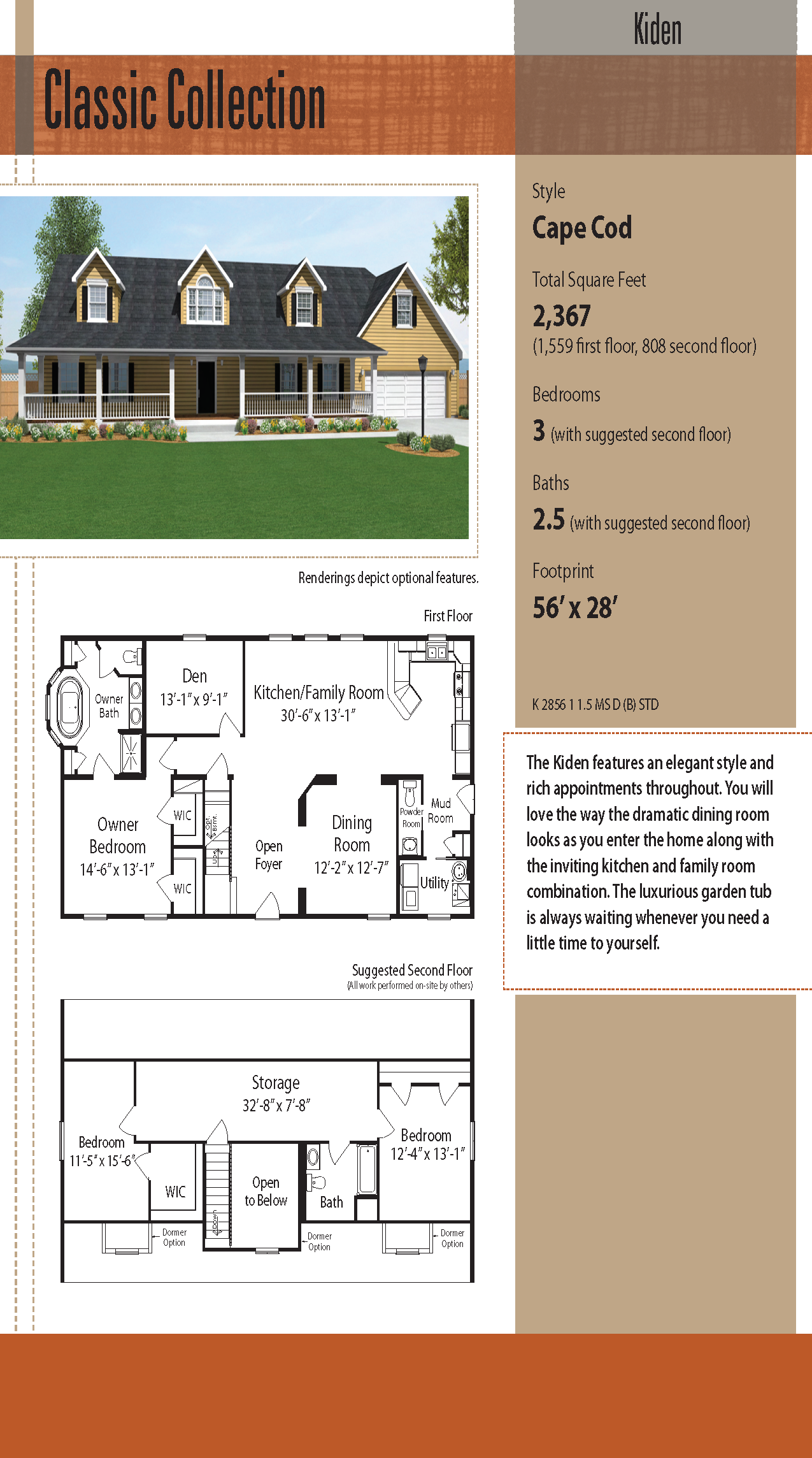 Oasis Homes Kiden 1.5 Story